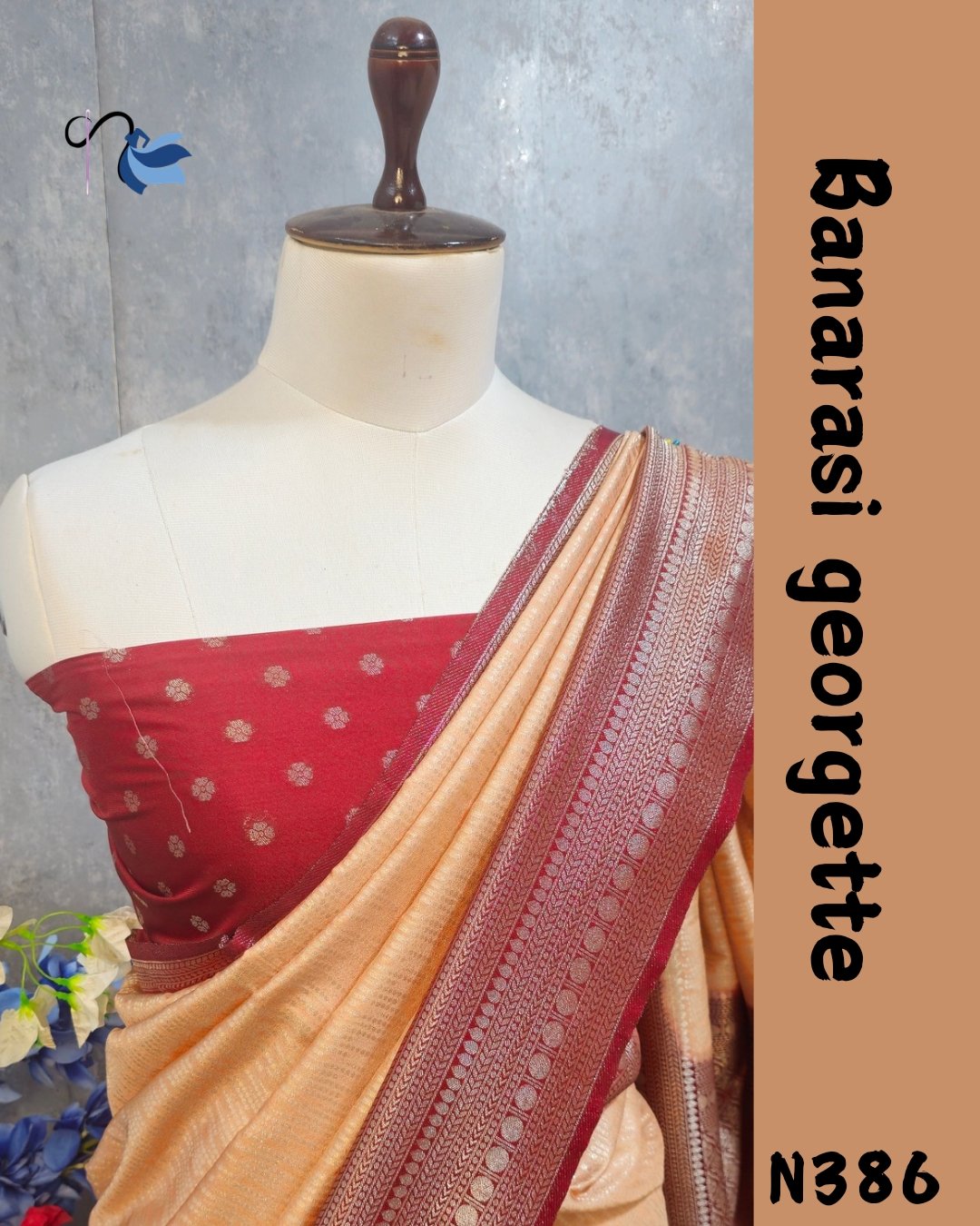 Luxurious Banarasi Georgette Saree with Intricate Designs